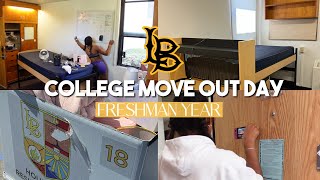 COLLEGE MOVE OUT DAY  FRESHMAN YEAR  ADVICE REFLECTION CSULB [upl. by Wallach726]