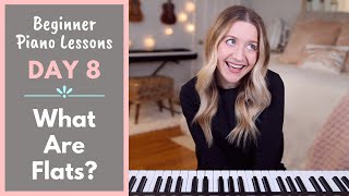 Flats Explained Beginner Piano Lessons 8 [upl. by Nnylesor]