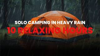 Rain Sounds for Sleeping Rain on Tent with Thunder  Sleep Study Relaxation Meditation [upl. by Sherourd785]