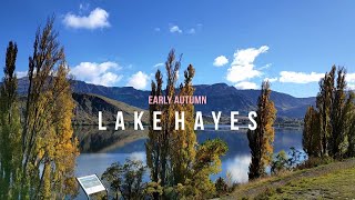 Arrow Town  Lake Hayes in early Autumn Queenstown 1 week ahead of Autumn Festival 2021 [upl. by Rexford]