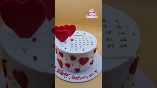 Happy Anniversary Cake Design [upl. by Virgie]