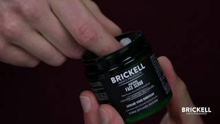 Brickell Mens Products  Renewing Face Scrub for Men Tutorial [upl. by Latyrc619]