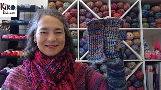 Kikos Knitting Podcast 212  Beaded fingerless mitts [upl. by Einnij]