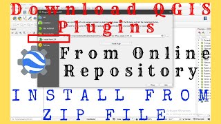 QGIS Plugins  Download and Install QGIS Plugins from Zip File  QGIS Plugins Download [upl. by Ahsekat]