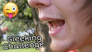 Gleeking Challenge Sacar Saliva con la Lengua 😝😲 [upl. by Cirad]