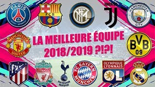 QUELLE EST LA MEILLEURE ÉQUIPE DEUROPE 20182019  QLF8 [upl. by Eilegna]