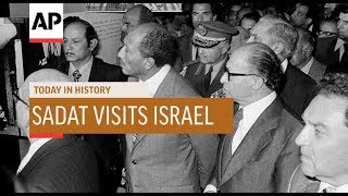 Sadat Visits Israel  1977  Today In History  19 Nov 18 [upl. by Colwen]