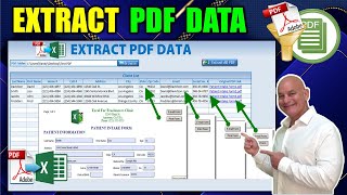 How to Extract Data From Unlimited PDF Forms To An Excel Table IN ONE CLICK [upl. by Ardnekahs]