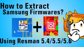 Tutorials How To Extract Samsung Startup Any of it Using Resman545556 a inshot [upl. by Eng384]