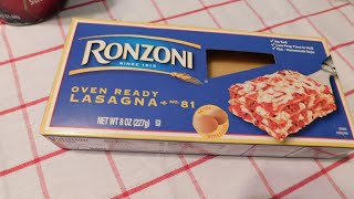 RONZONI Oven Ready Lasagna Vine Ripe Tomato Sauce [upl. by Belia]