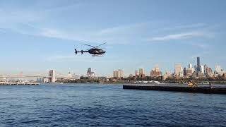 Downtown Manhattan Heliport  Taking off and Landings [upl. by Ahsinehs62]