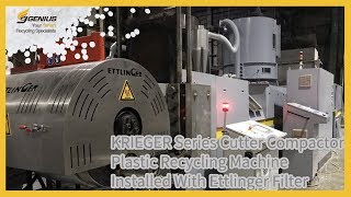 HDPE Plastic Recycling Machine with Ettlinger Filter [upl. by Milton]