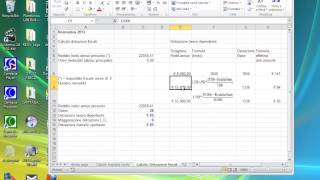 Calcolo detrazione fiscale con Excel 2010 [upl. by Shane]