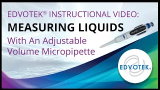 Measuring Liquids with an Adjustable Volume Micropipette [upl. by Enair438]