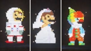 Super Mario Odyssey  All 8Bit Costumes Gameplay [upl. by Josefa]