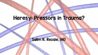 Vasopressors in Trauma [upl. by Farica432]