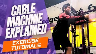 Planet Fitness Cable Machine Exercises HOW TO USE  CABLE ATTACHMENTS [upl. by Marlin]