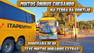 Manhã de Grande Movimento Feriado Corpus Christi 2024  Muitos Ônibus Extras [upl. by Steinke]