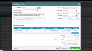 Creating an Invoice for Services in Apptivo [upl. by Duane]