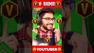 VBADGE YOUTUBERS REALITY 🤔  MUNNA BHAI GAMING  shorts shortfeed munnabhaigaming [upl. by Idnis]