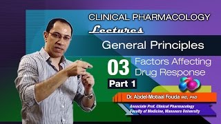 General Principles of Pharmacology Ar  03  variation in drug response  Part1 [upl. by Cavanaugh]