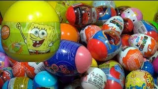 SpongeBob Surprise Egg 1of 80 Surprise Eggs Kinder Surprise Eggs [upl. by Garvy]