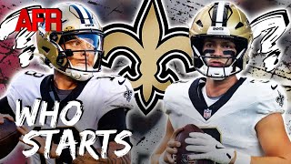 Spencer Rattler Or Jake Haener  Who Should Saints Start For Injured Derek Carr [upl. by Eidoow]