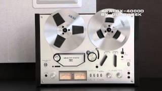 AKAI GX4000D Open Reel Deck Demo  Golden Age of HiFi [upl. by Annerahs905]