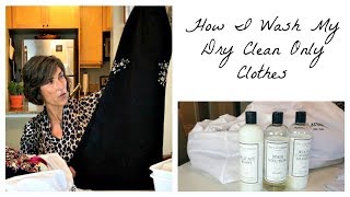 How I Wash My Dry Clean Only Clothes  DIY Tutorial  The Laundress Review [upl. by Retswerb704]