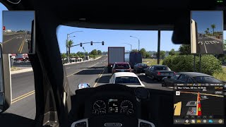 Freightliner Cascadia Day Cab 6X4 400 BHP  POV Drive  American Truck Simulator  RTX 3050 [upl. by Swetiana678]