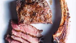 Best Steak Rib Eye in a Cast Iron Pan  SAM THE COOKING GUY [upl. by Eillor]