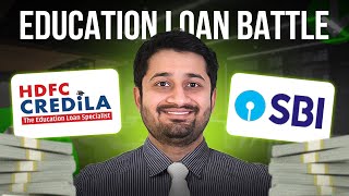 Comparing HDFC Credila vs SBI Education Loan Pros amp Cons Explained  Which One To Choose [upl. by Rivalee]