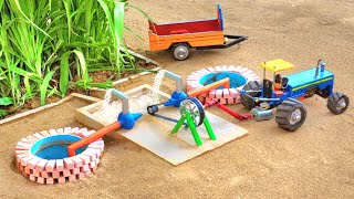 diy tractor mini well water pump diesel engine science project  MiniCreative1  keepvilla [upl. by Nnayelsel]