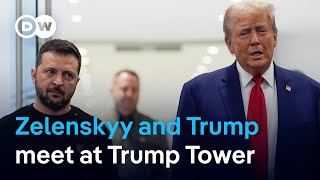 Zelenskyy meets Trump seeking bipartisan support  DW News [upl. by Nosral]