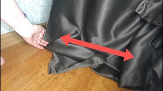 💯💥Sewing Trick the fastest way to shorten curtains in one seam [upl. by Nolubez541]