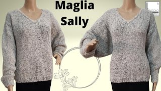 Maglia ai ferri quotSallyquot [upl. by Madelle]