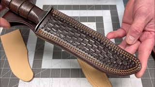 The Secrets Of Knife Sheath Crafting At Knife Sheath School knifesheath leather knifeskills [upl. by Noteloc]