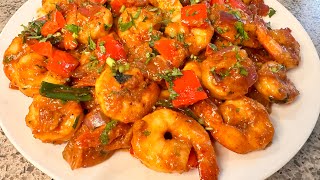 Deviled Prawns 🍤 Devilled Prawns Sri Lankan Shrimp Devil prawnrecipe [upl. by Nohtan]