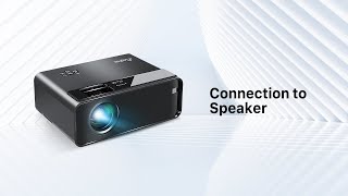 Connection to Speaker  elephas portableprojector [upl. by Eerot]