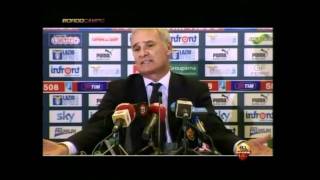 lazio  Roma 02 Ranieri in conferenza stampa  Non attaccatevi al fumo della pipa [upl. by Edobalo]