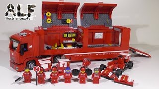 Lego Speed Champions 75913 F14 T amp Scuderia Ferrari Truck  Lego Speed Build Review [upl. by Arremat648]