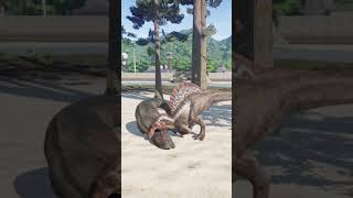 SpinosaurusT rex🦖 Jurassic World Evolution ไดโนเสาร์ [upl. by Hanas]