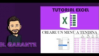 EXCEL  Elenco con menù a tendina [upl. by Morrison]