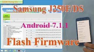 Flash Firmware Samsung J250F Android 711 by Odin 3127 [upl. by Salkcin]