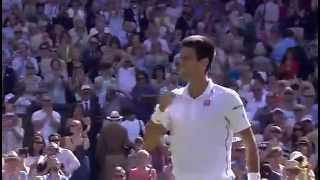 Match point Djokovic defeats Dimitrov  Wimbledon [upl. by Dinse]