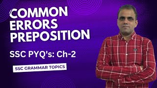 Common Errors Preposition Phrase SSC Exam [upl. by Rafi]