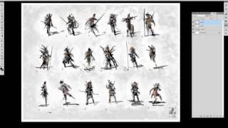 Concept Art  Character Development 01 thumbnail sketches [upl. by Certie533]