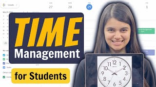 How to make the Best Time Table  Time Management for Students [upl. by Tebzil939]