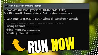 How To Speed Up Internet Using CMD⚡Command Prompt Fix [upl. by Ynaitirb]