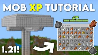 Easy MOB XP Farm Tutorial in Minecraft Bedrock 121 Without Mob Spawner [upl. by Florine]